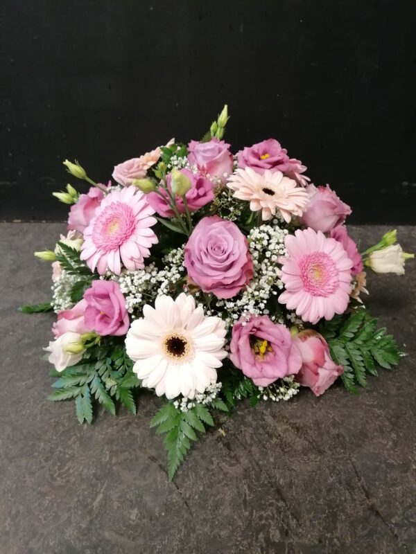 Rouwstuk Biedermeier Roze - Afbeelding 2