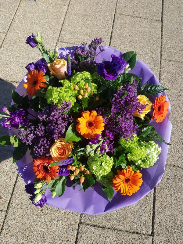 Paars-oranje Boeket