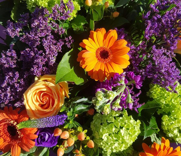 Paars-oranje Boeket - Afbeelding 2