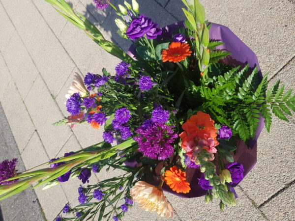 Plukboeket Paars/Oranje - Afbeelding 2
