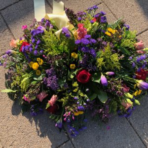Rouwstuk warme kleuren