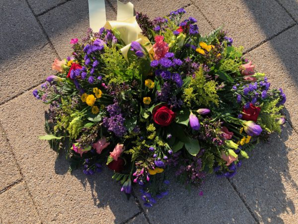 Rouwstuk warme kleuren