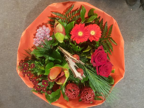 .Kerstboeket rood