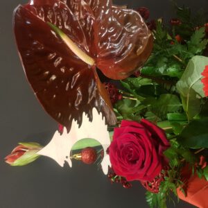 .Kerstboeket Rood Pluk