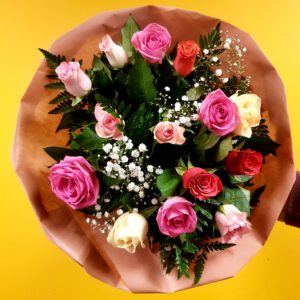 Boeket Rozen Pastel