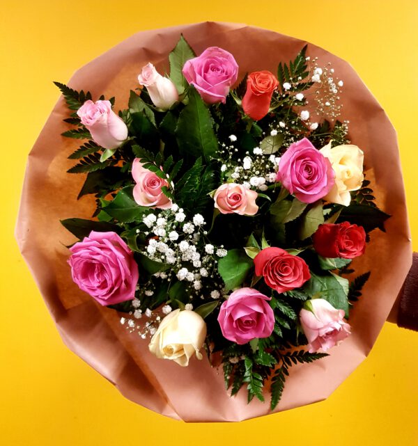 Boeket Rozen Pastel
